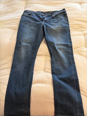 Buffalo David Bitton Men's Blue Straight-Leg Jeans